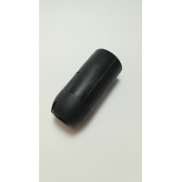 Objímka PVC E14 hladká - čierna